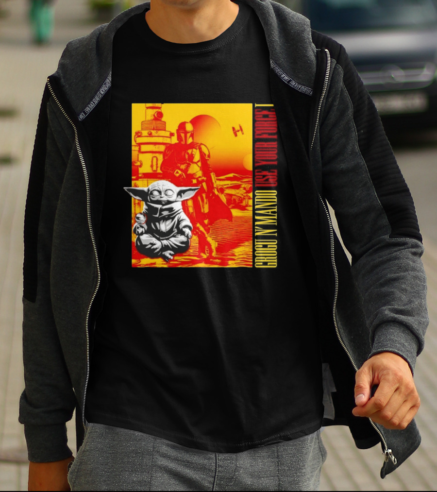 Grogu N' Mando Use Your Force I Star Wars Adventure T-Shirt