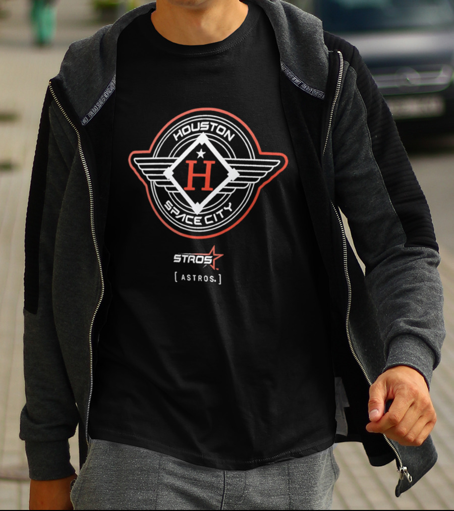Houston Space City Stros Astros Diamond Wings H T-Shirt