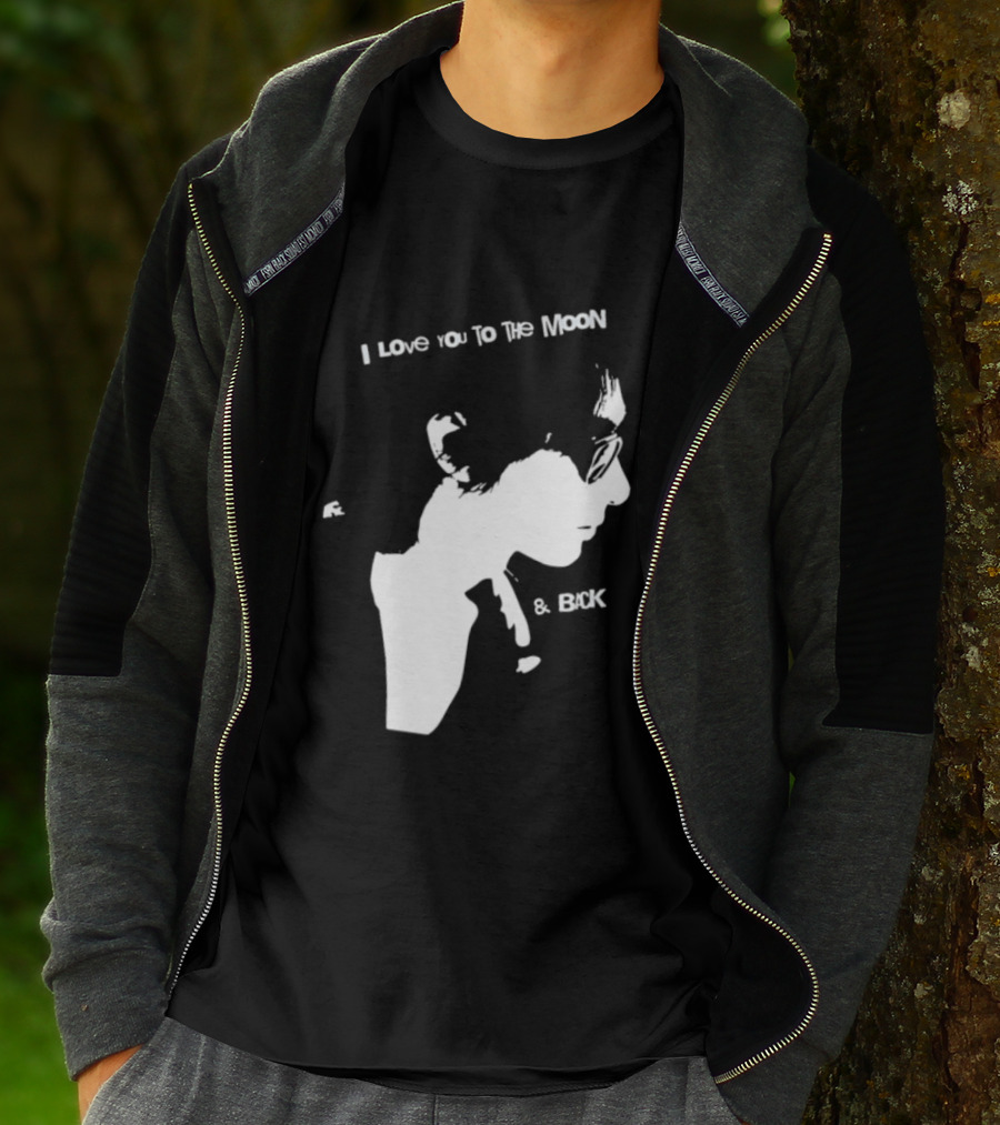 I Love You To The Moon And Back Romantic Expression T-Shirt