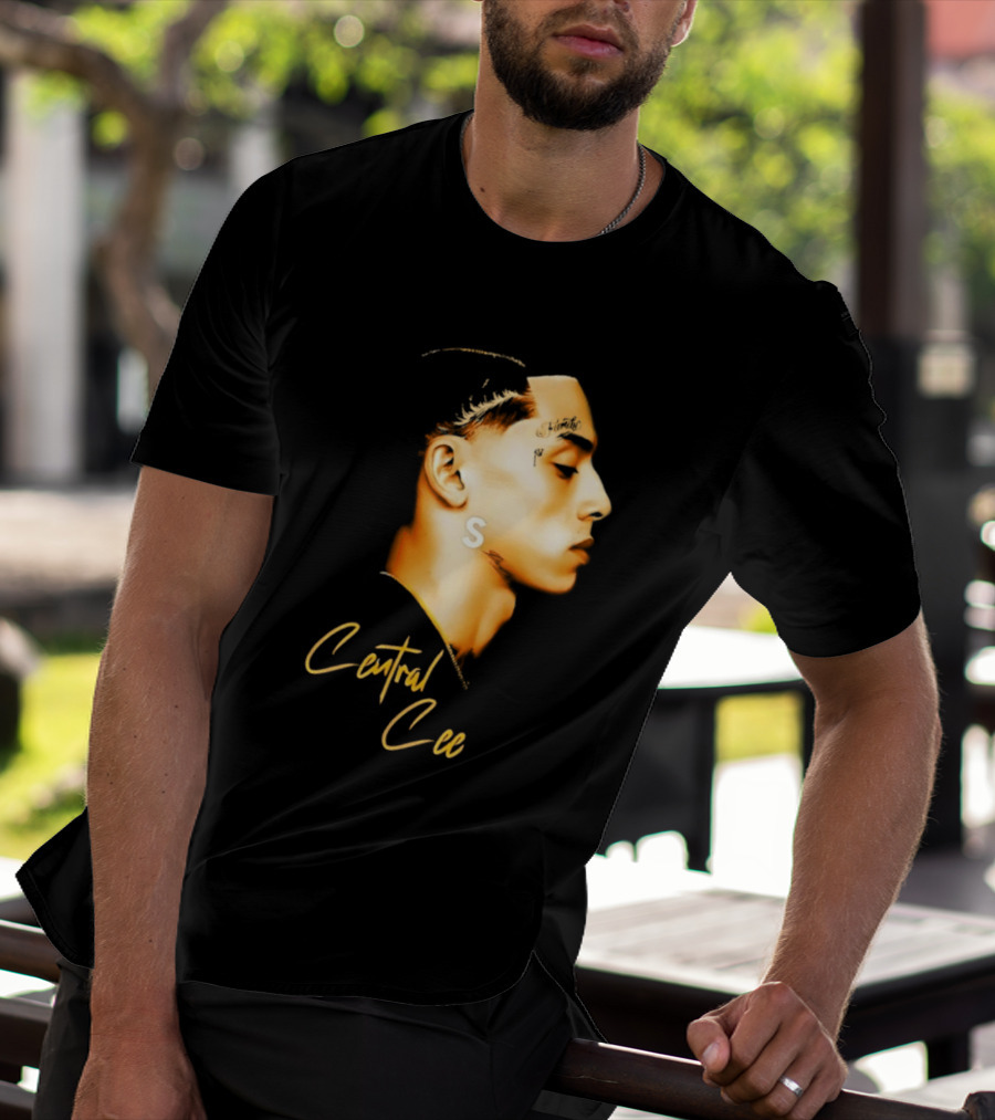 Central Cee Star UK Portrait Profile T-Shirt