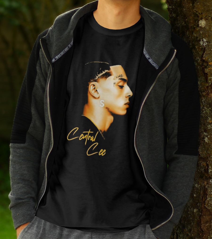Central Cee Star UK Portrait Profile T-Shirt
