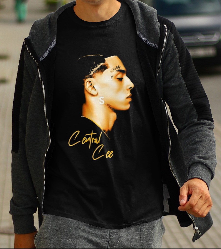 Central Cee Star UK Portrait Profile T-Shirt