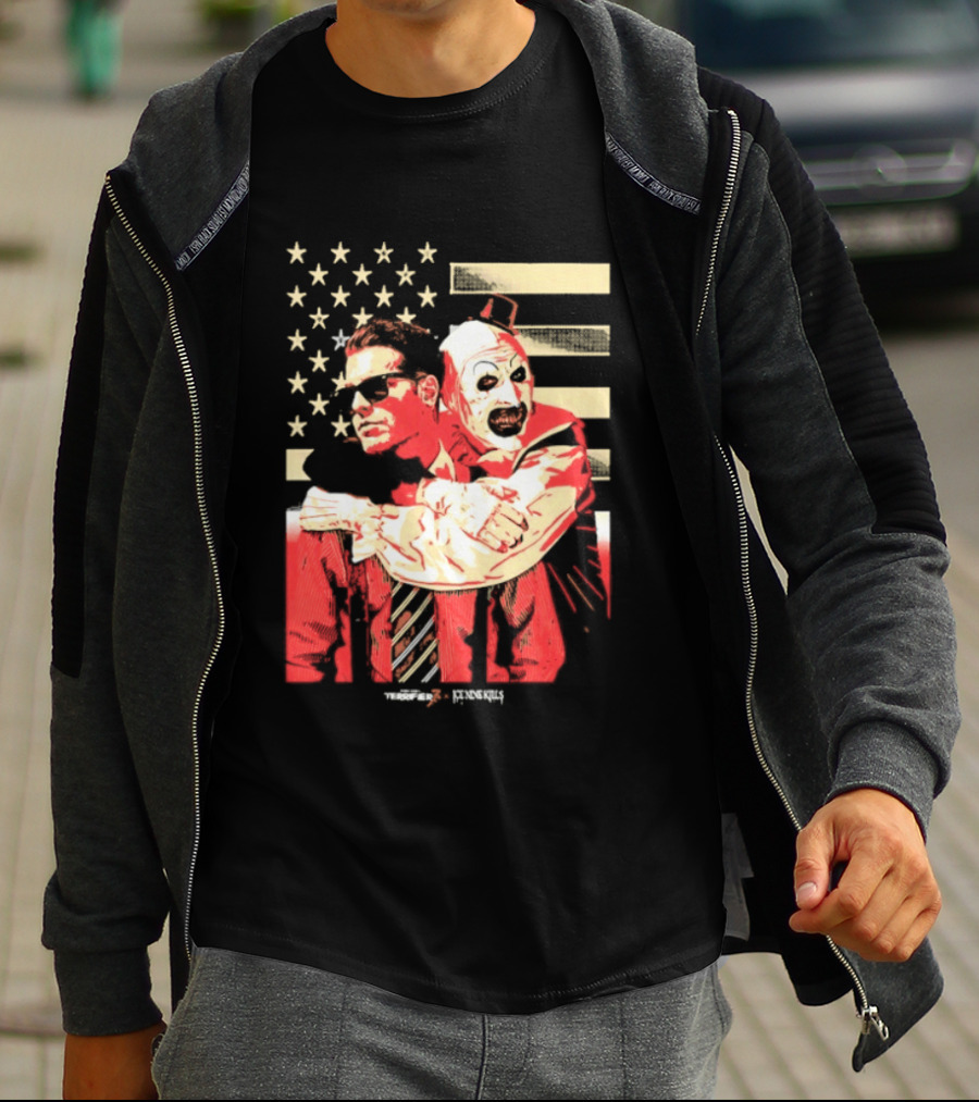 Ice Nine Kills Spencer Clown American Flag Horror Aesthetic T-Shirt