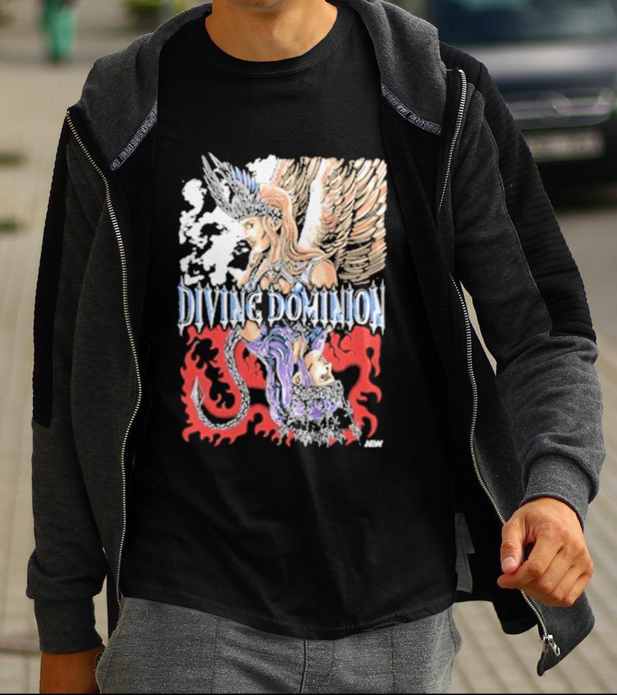 Divine Dominion Angel And Dragon Clash Heaven And Hell T-Shirt