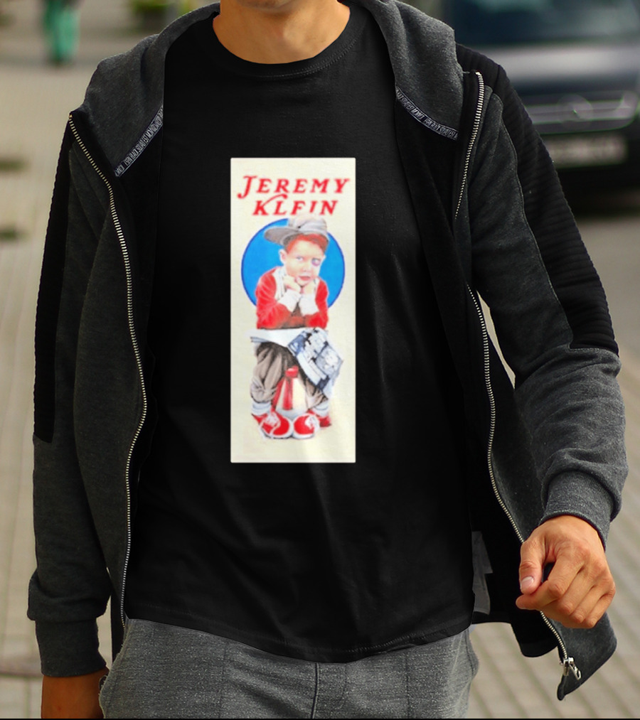 Jeremy Klein World Industries Kid Sitting On Stool T-Shirt