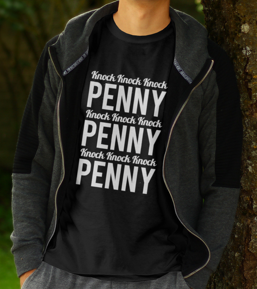 Knock Knock Knock Penny Three Times Repeated T-Shirt