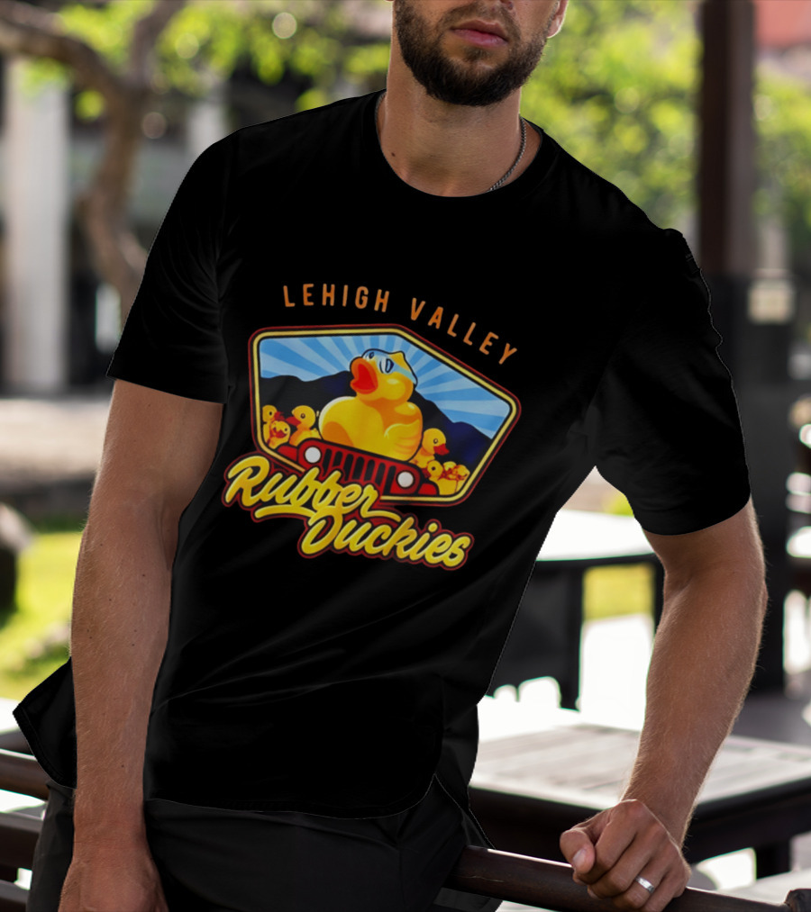 Lehigh Valley IronPigs Rubber Duckies Jeep T-Shirt