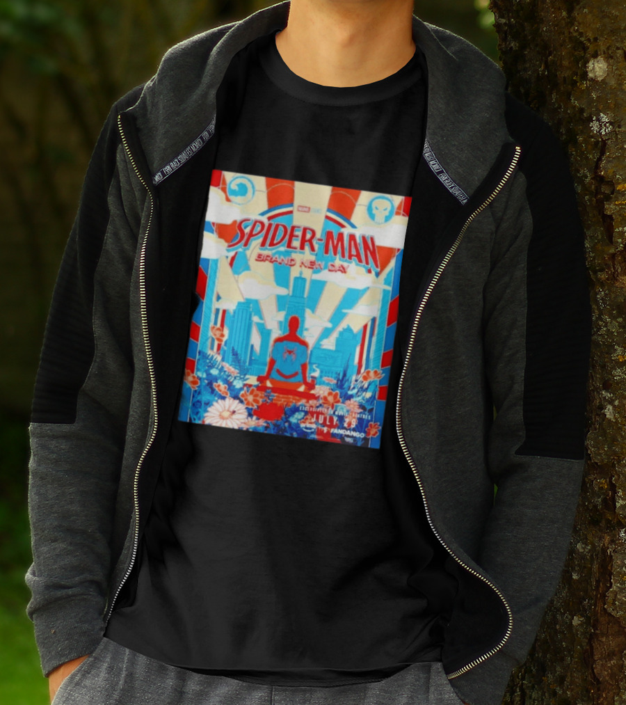 Marvel Studios Spider Man Brand New Day Exclusive Release July 29 Fandango Promotion T-Shirt