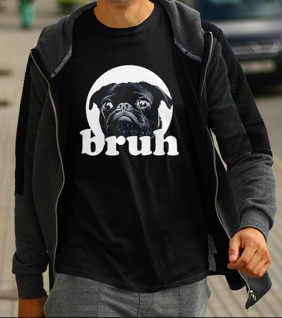 Pug Bruh Meme Resurrected Rides Don Abenante Dog T-Shirt