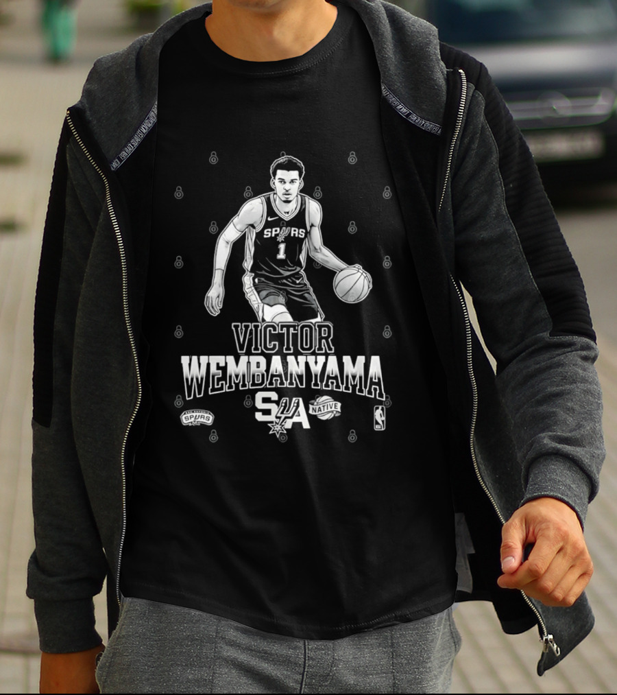 Victor Wembanyama Spurs SA Basketball NBA T-Shirt