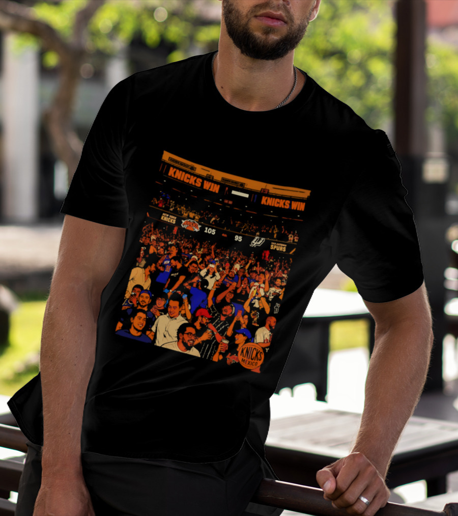 New York Knicks Win 105 95 One City One Team One Dream Energy T-Shirt