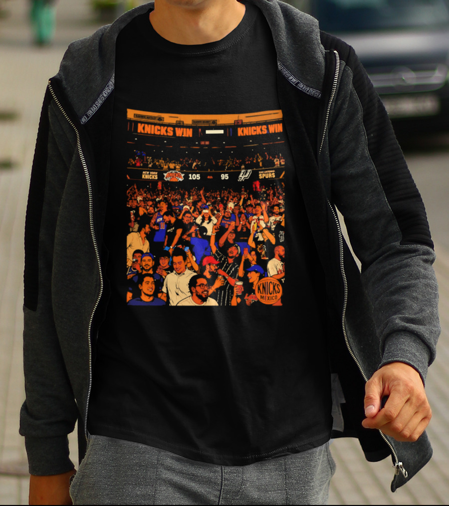 New York Knicks Win 105 95 One City One Team One Dream Energy T-Shirt