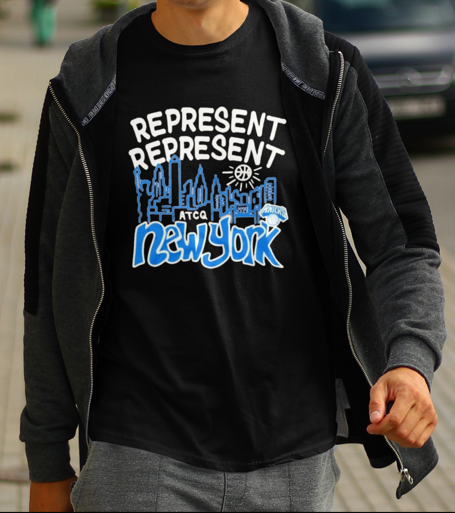 Represent Represent New York Knicks ATCQ NBA Basketball T-Shirt