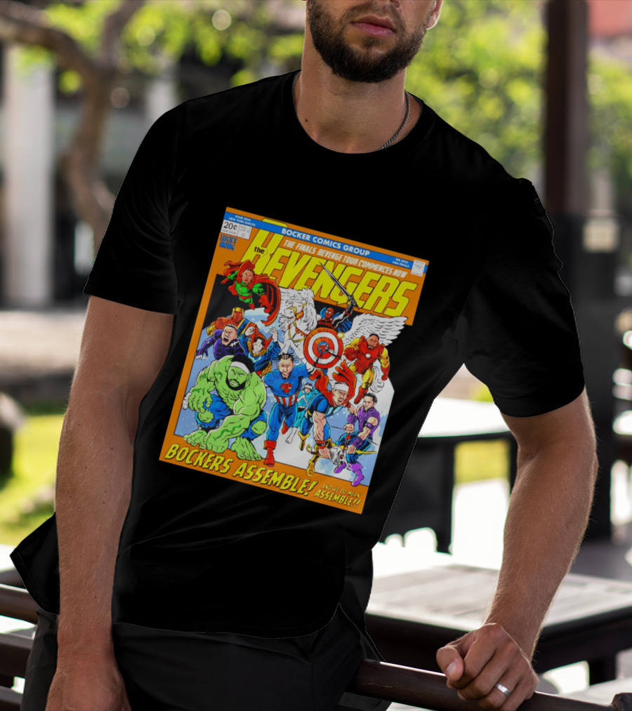 New York Knicks Bocker Comics Finals Revenge Tour Bockers Assemble T-Shirt