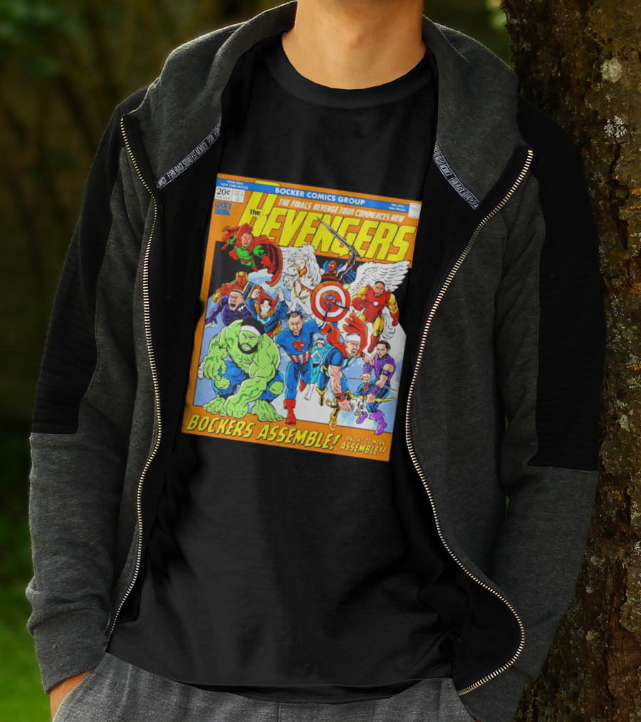 New York Knicks Bocker Comics Finals Revenge Tour Bockers Assemble T-Shirt