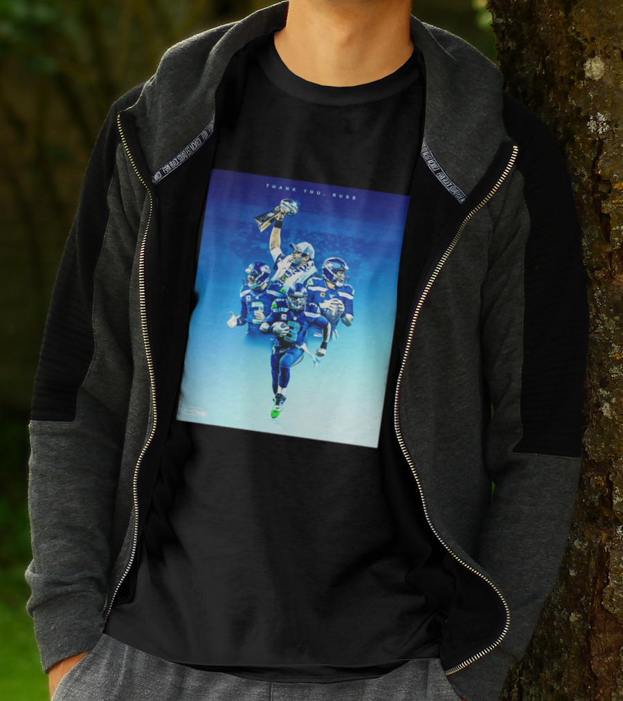 Thank You Russ Seattle Seahawks Russell Wilson Super Bowl 3 T-Shirt