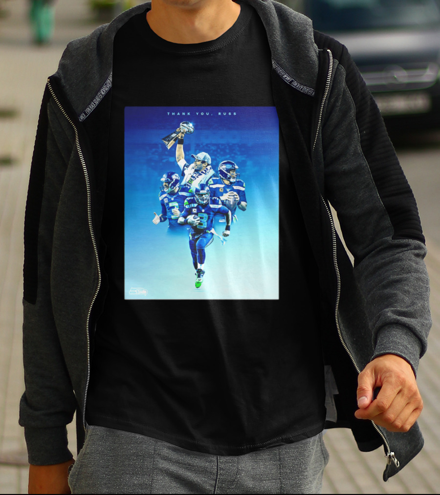Thank You Russ Seattle Seahawks Russell Wilson Super Bowl 3 T-Shirt