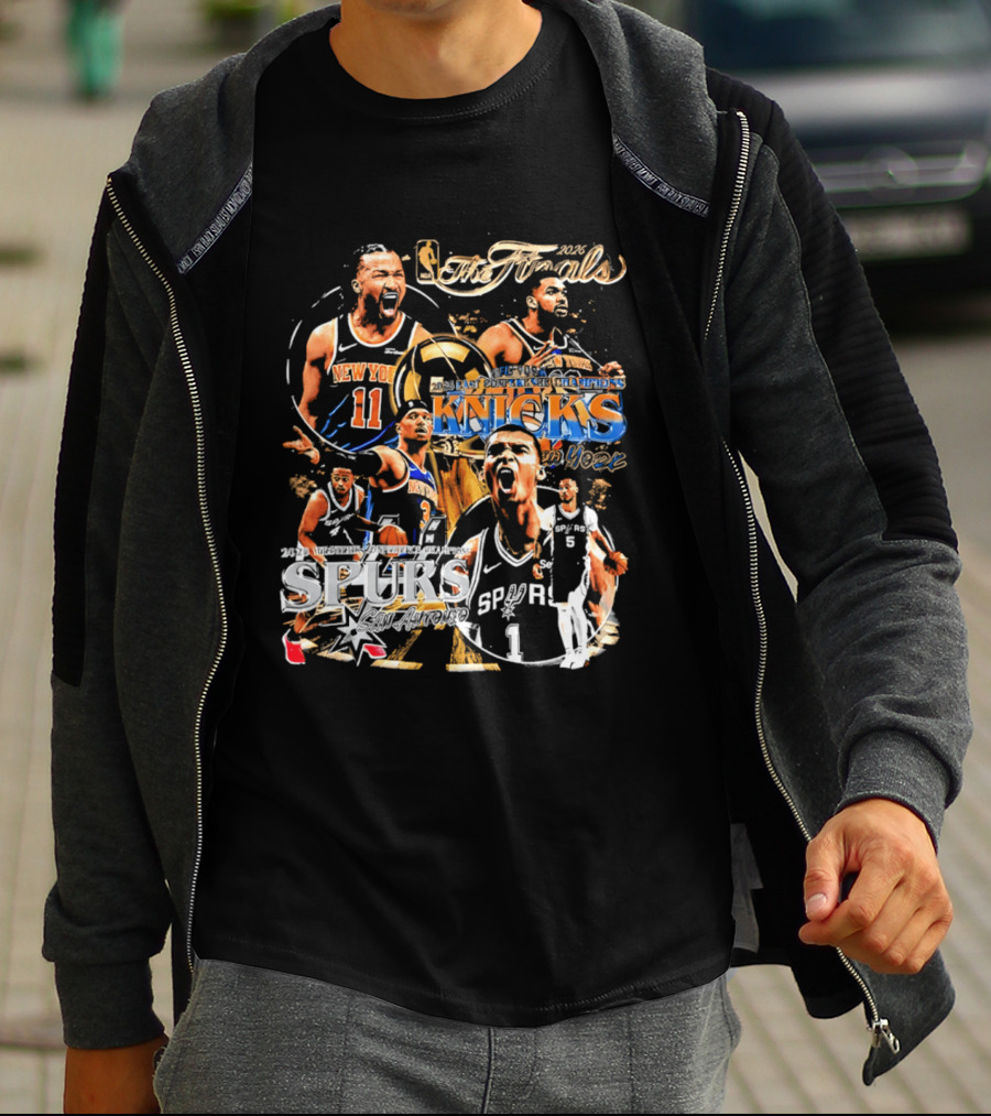 NBA 2026 Finals New York Knicks Vs San Antonio Spurs Matchup Highlights T-Shirt