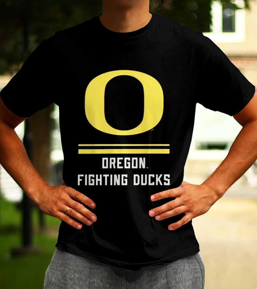 Oregon Fighting Ducks Yellow O T-Shirt