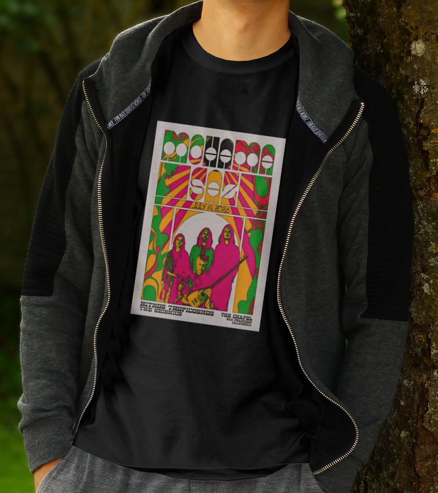 MOHAMA SAZ San Francisco CA July 14 2026 Ritmos Tropicosmos The Seismics The Chapel T-Shirt