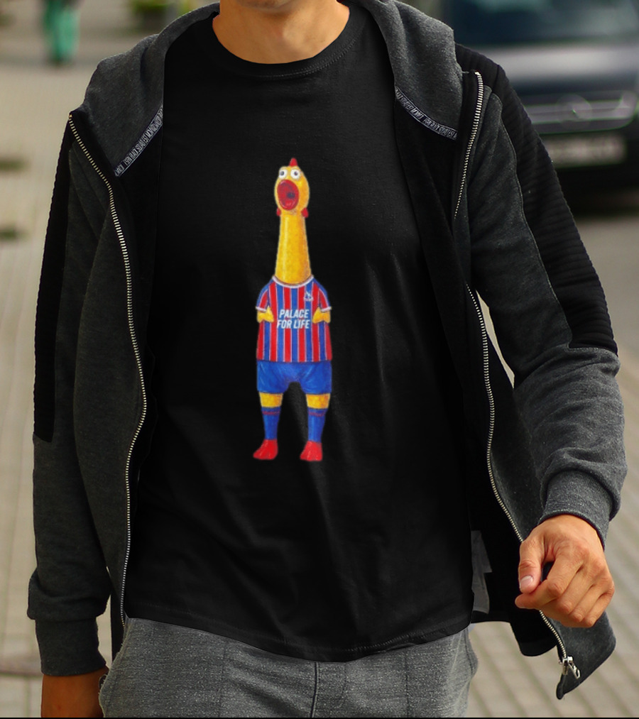 Paxo The Chicken Palace For Life Crystal Palace FC T-Shirt