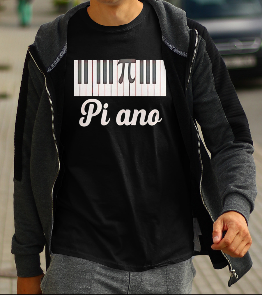 Pi Ano Jazz Lessons Piano Keys Pi T-Shirt