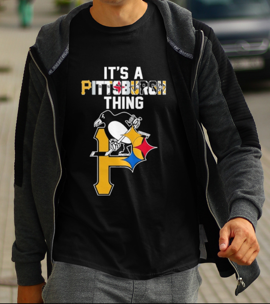Pittsburgh Sports Icons Steelers Pirates Penguins It's A Pittsburgh Thing T-Shirt