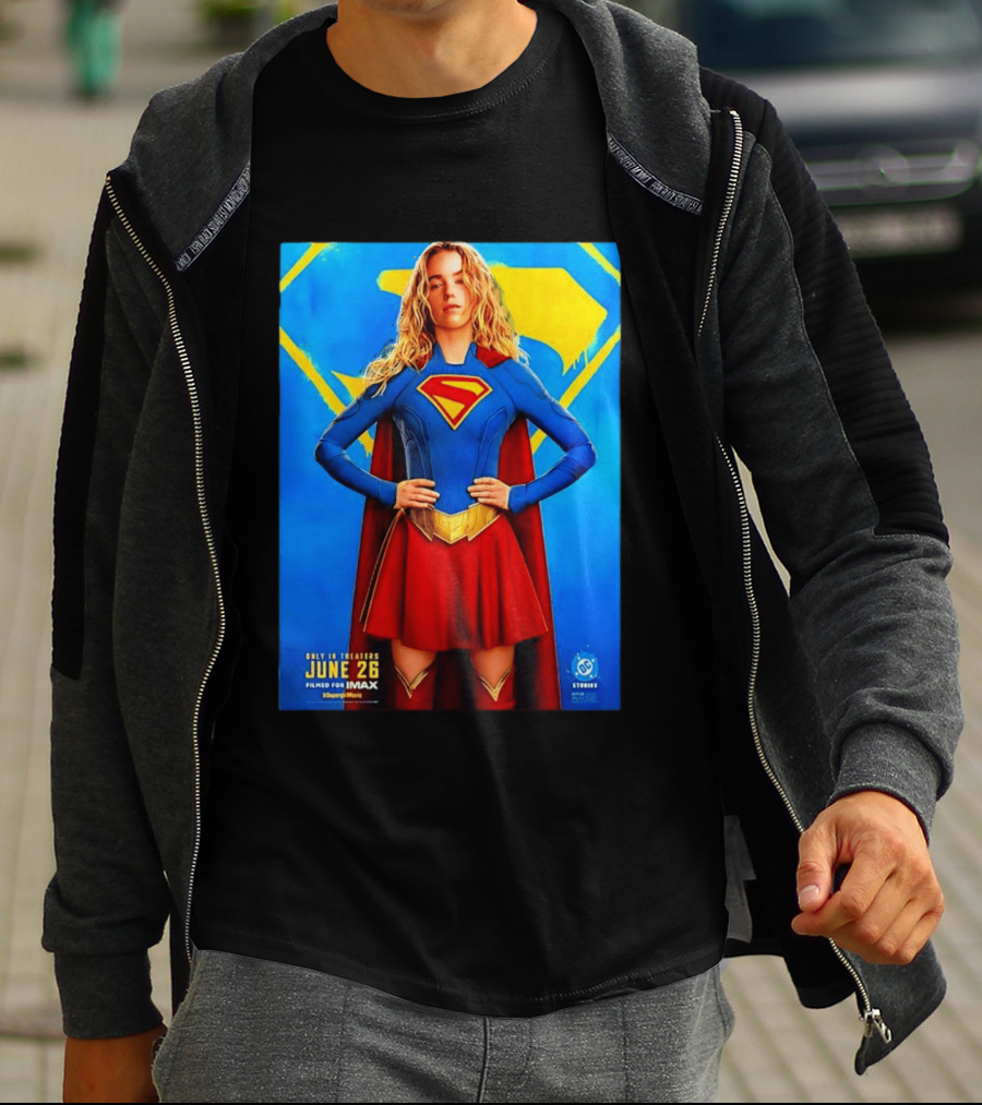 DC Studios Supergirl Movie June 26 Theaters Imax T-Shirt