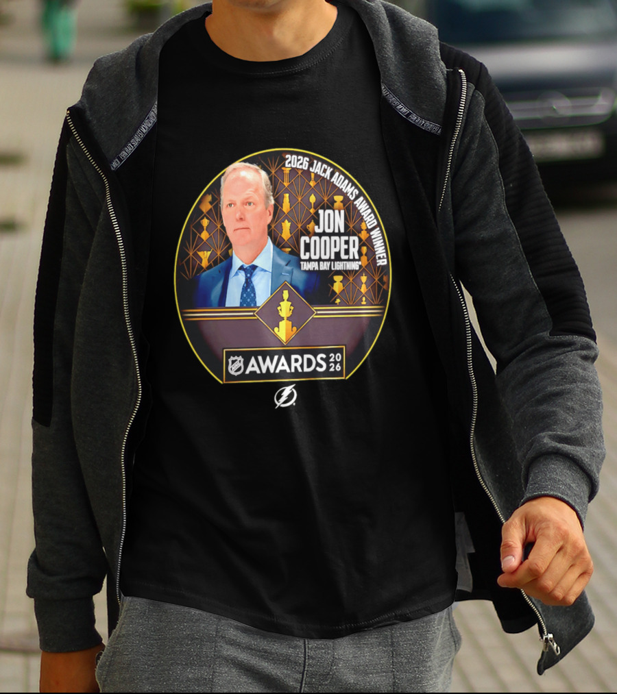 2026 Jack Adams Award Winner Jon Cooper Tampa Bay Lightning NHL Awards T-Shirt