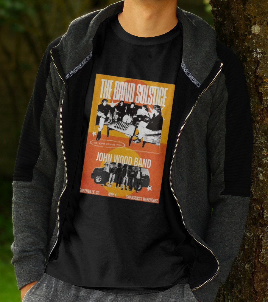 The Band Solstice Album Release Tour June 4 Greenville SC Swanson's Warehouse John Wood Band T-Shirt