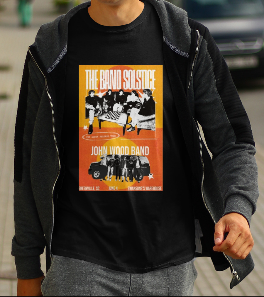 The Band Solstice Album Release Tour June 4 Greenville SC Swanson's Warehouse John Wood Band T-Shirt