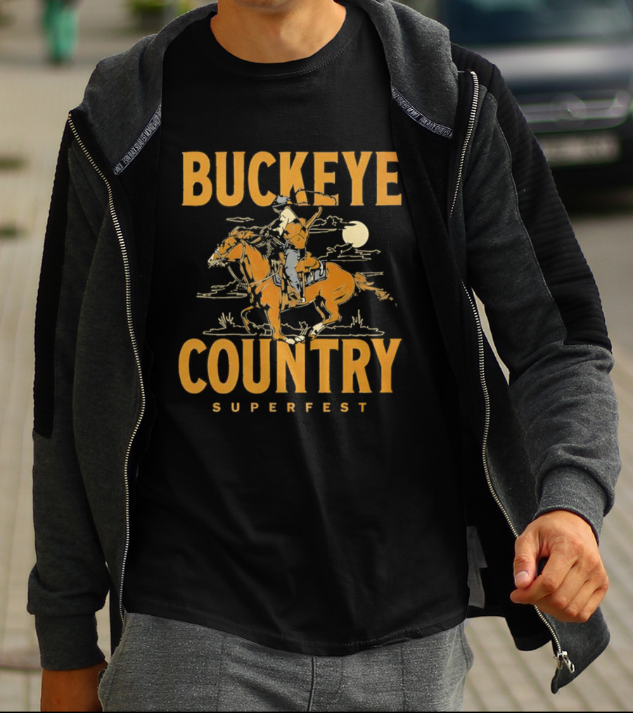 Buckeye Country Superfest Cowboy 2026 Columbus Ohio T-Shirt