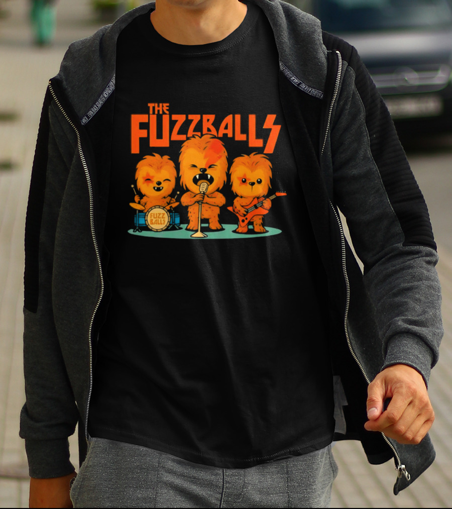 The Fuzzballs Chewbacca Star Wars Music Band T-Shirt