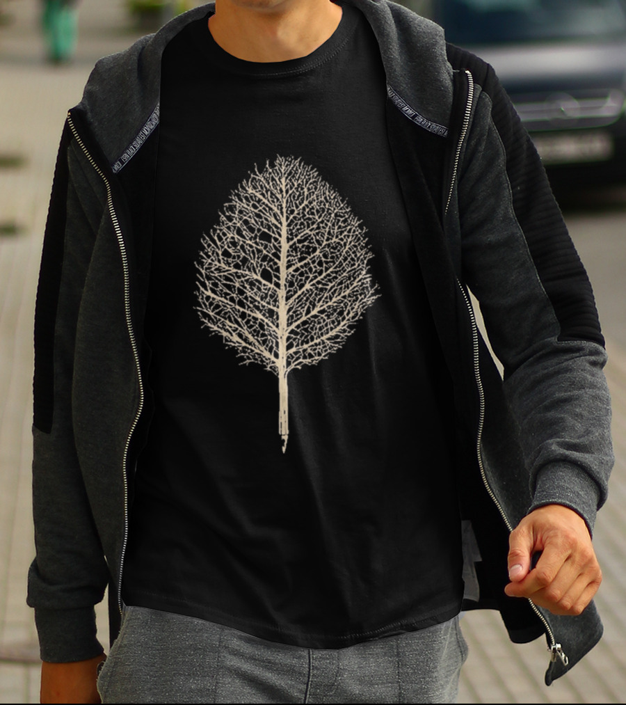 Typographia Creative Tree Leaf T-Shirt
