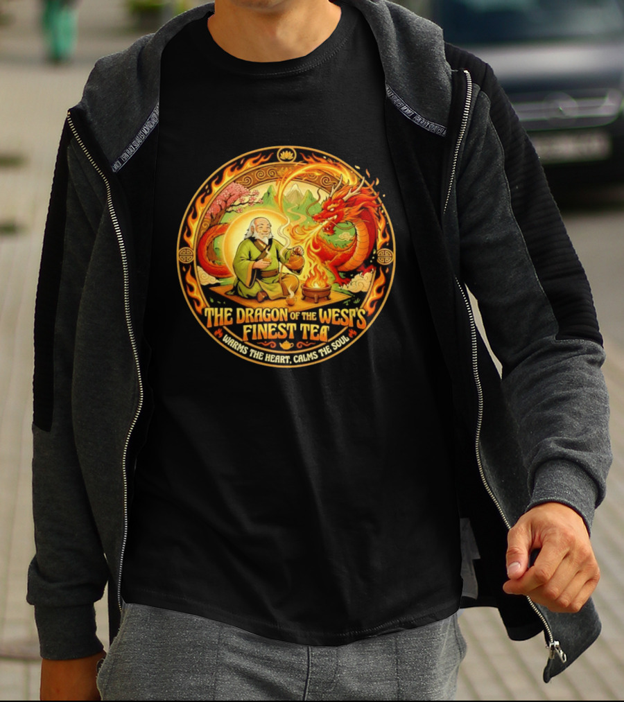Uncle Iroh Dragon Of The West's Finest Tea Calms The Soul Avatar The Last Airbender T-Shirt