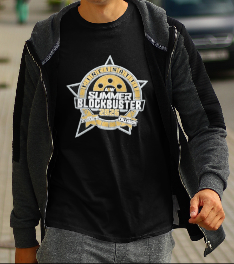 AEW Summer Blockbuster 2026 Cincinnati Event New Dynamite New Collision T-Shirt
