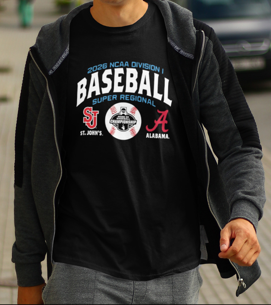 2026 NCAA Division I Baseball Super Regional Alabama Vs St. John's T-Shirt