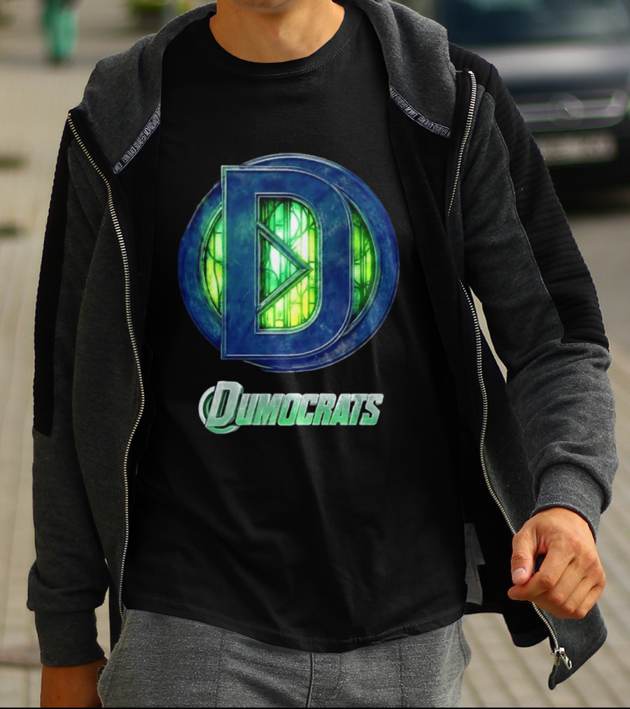 Dumocrats Political D Symbol Green Glass T-Shirt