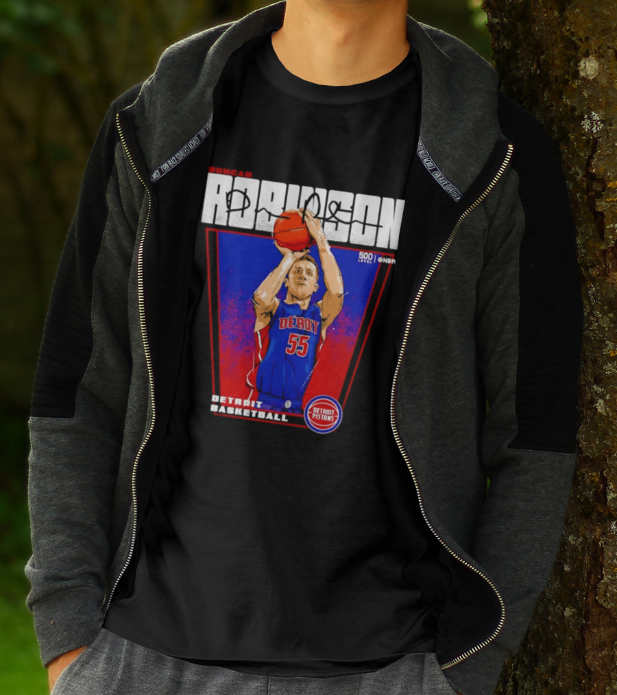 Duncan Robinson Detroit Pistons Basketball NBA Number 55 T-Shirt