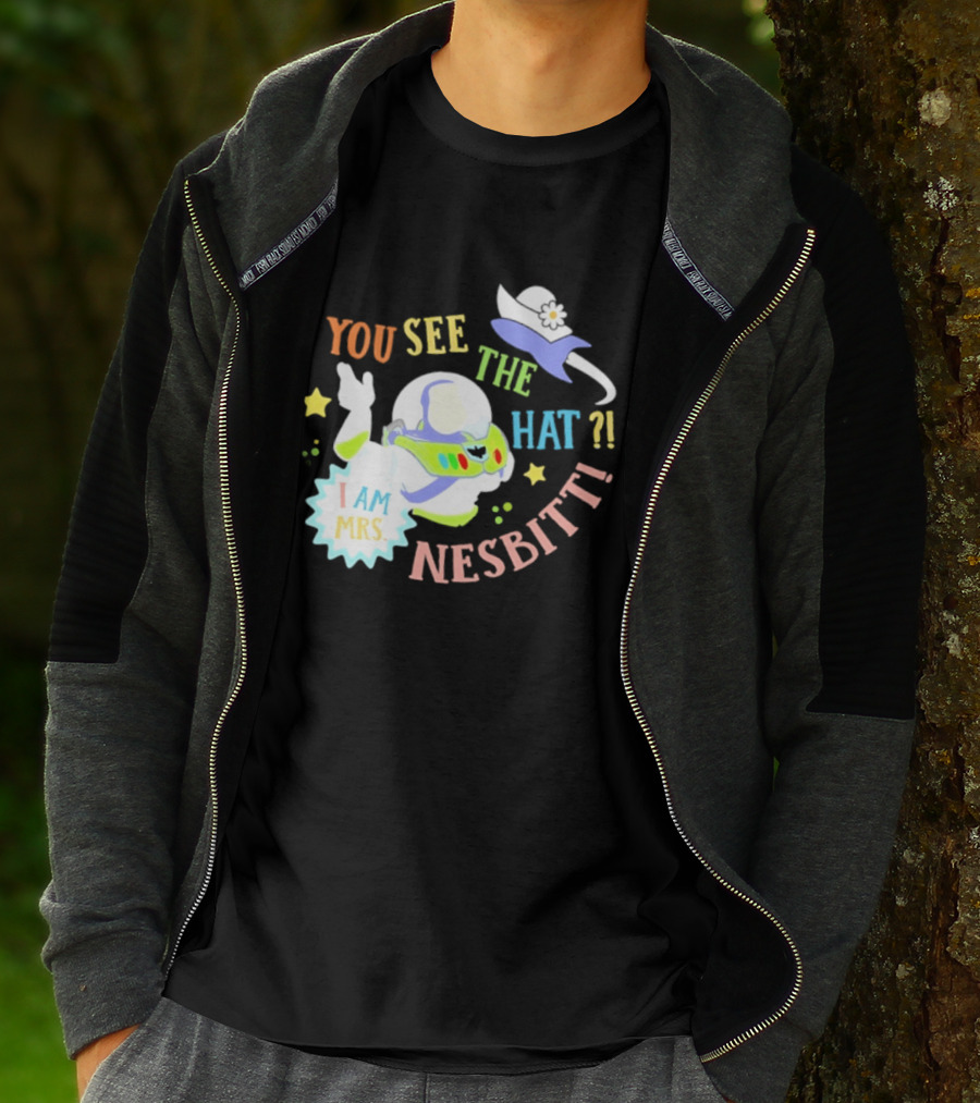 You See The Hat I Am Mrs Nesbitt Star Cartoon Astronaut T-Shirt
