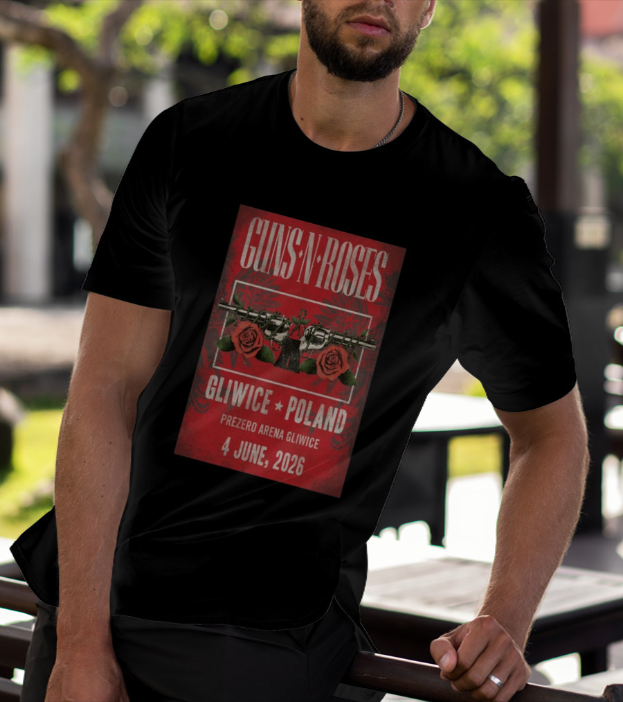 Guns N' Roses 2026 PreZero Arena Gliwice Poland Concert 4 June T-Shirt