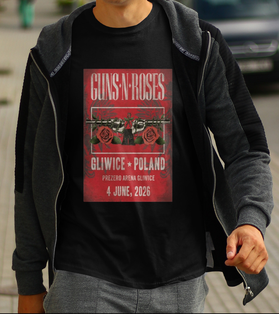 Guns N' Roses 2026 PreZero Arena Gliwice Poland Concert 4 June T-Shirt
