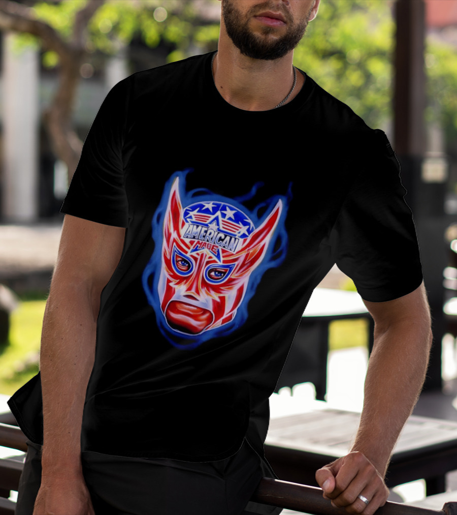Cody Rhodes American Made Luchador Mask Star Spangled T-Shirt