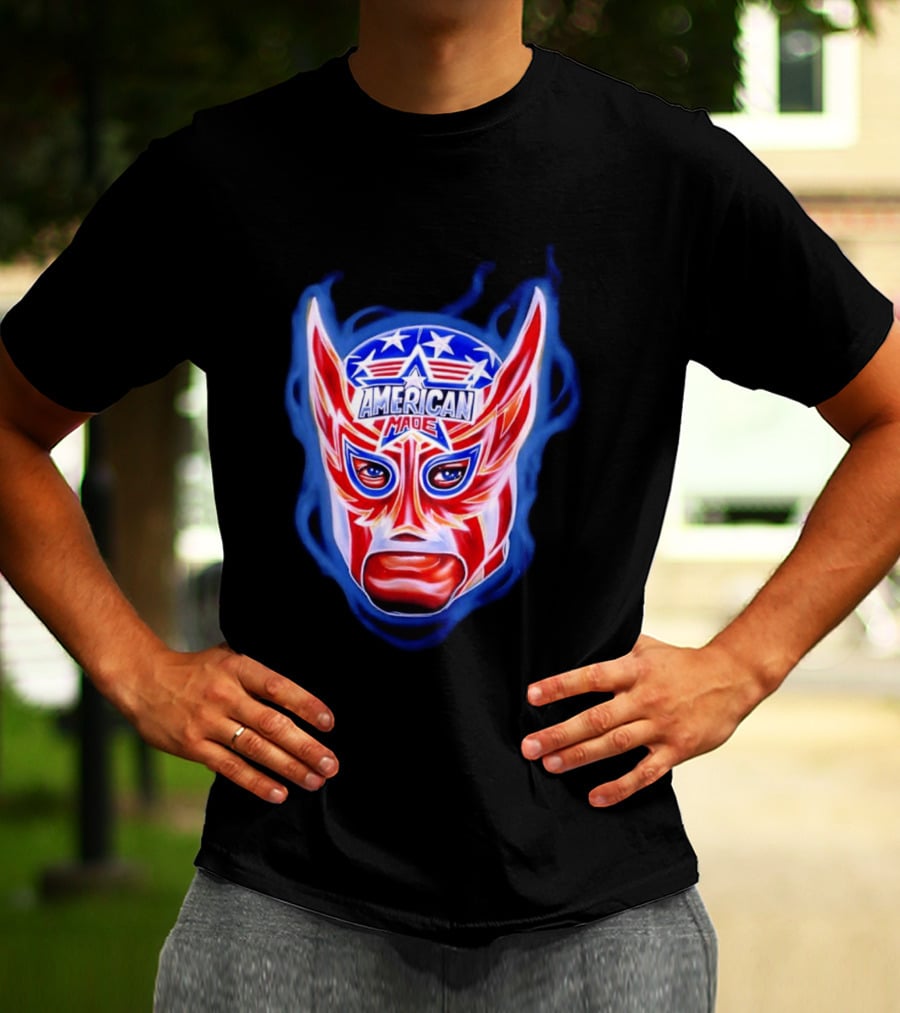 Cody Rhodes American Made Luchador Mask Star Spangled T-Shirt