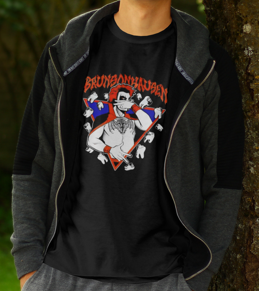 Brunsonhausen WWE Fan Art Featuring Danhausen And Jalen Brunson T-Shirt