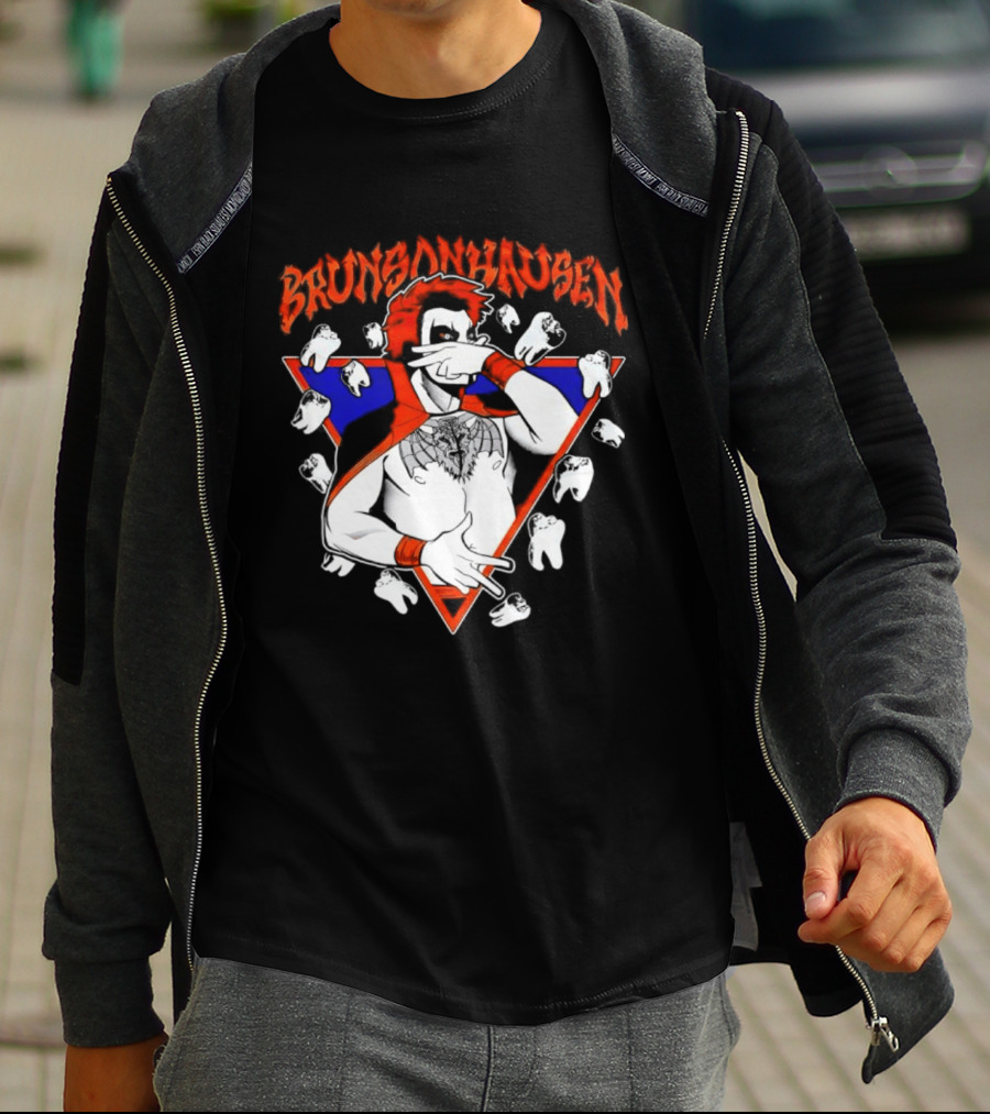 Brunsonhausen WWE Fan Art Featuring Danhausen And Jalen Brunson T-Shirt