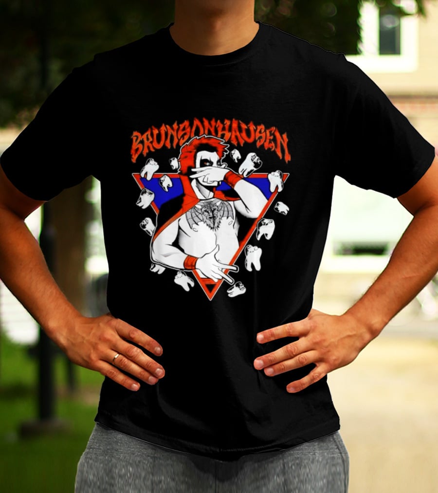 Brunsonhausen WWE Fan Art Featuring Danhausen And Jalen Brunson T-Shirt