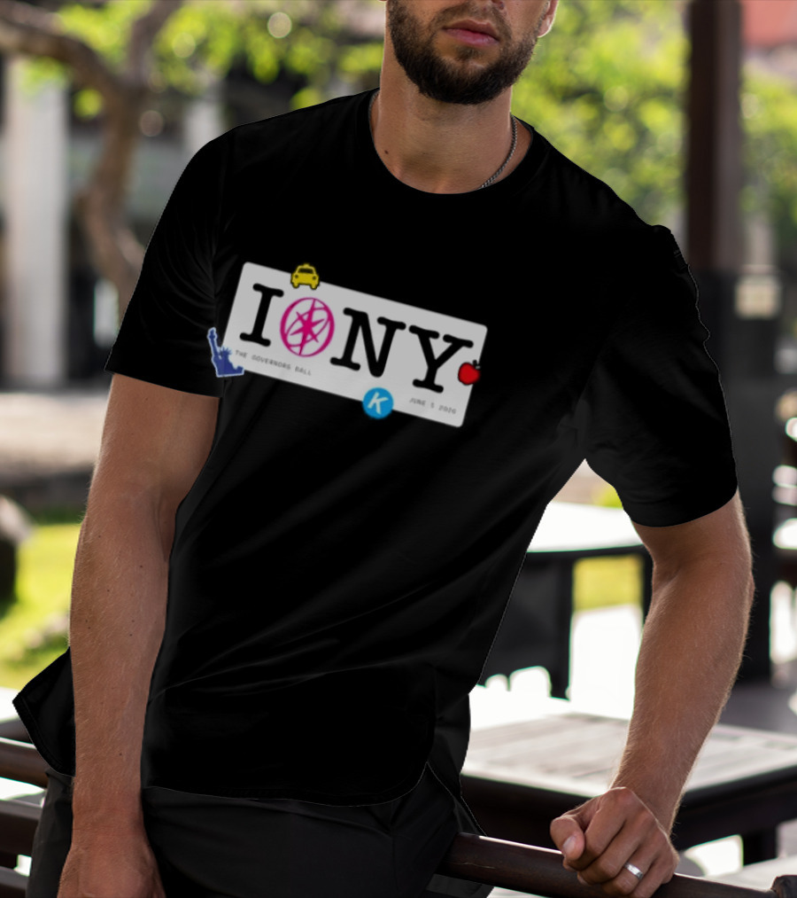 I Love NY The Governors Ball 2026 Statue Of Liberty Apple K T-Shirt