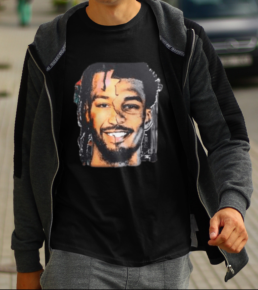 Jalen Brunson New York Knicks Victor Wembanyama San Antonio Spurs Big Face Basketball Collage T-Shirt