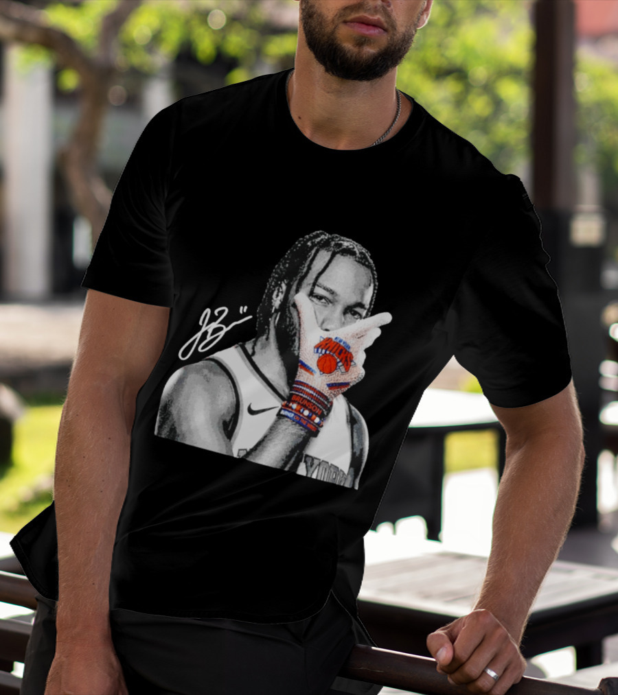 Jalen Brunson New York Knicks Burner Of The Year MJ Glove Pose T-Shirt